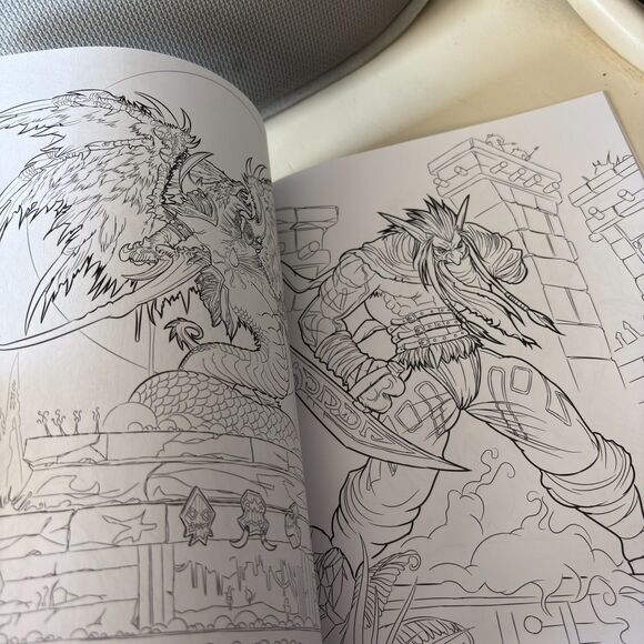 Blizzard Entertainment Gaming Collectable WORLD OF WARCRAFT Adult Coloring Book - Picture 4 of 8